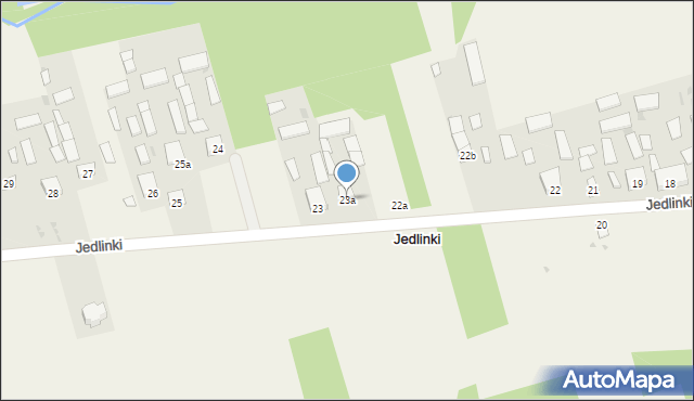 Jedlinki, Jedlinki, 23a, mapa Jedlinki