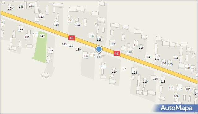 Jedlno Drugie, Jedlno Drugie, 133, mapa Jedlno Drugie