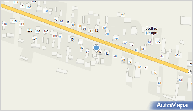 Jedlno Drugie, Jedlno Drugie, 85, mapa Jedlno Drugie