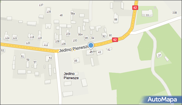 Jedlno Pierwsze, Jedlno Pierwsze, 45, mapa Jedlno Pierwsze