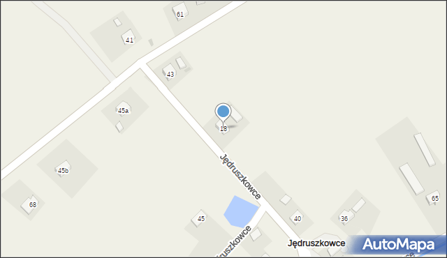 Jędruszkowce, Jędruszkowce, 18, mapa Jędruszkowce