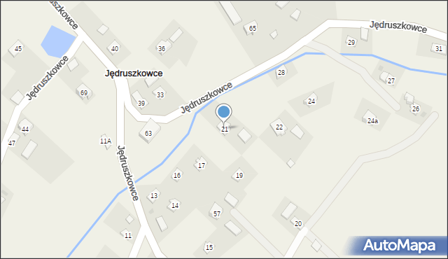 Jędruszkowce, Jędruszkowce, 21, mapa Jędruszkowce