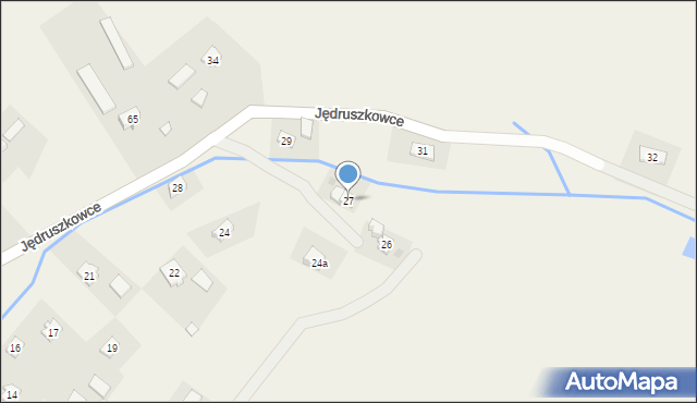 Jędruszkowce, Jędruszkowce, 27, mapa Jędruszkowce