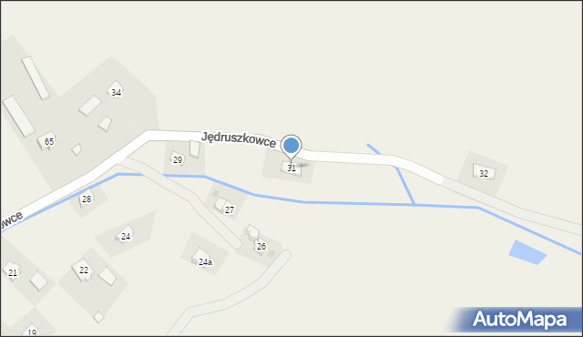 Jędruszkowce, Jędruszkowce, 31, mapa Jędruszkowce