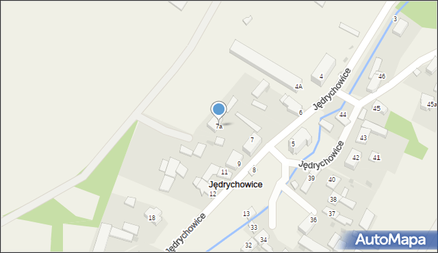 Jędrychowice, Jędrychowice, 7a, mapa Jędrychowice