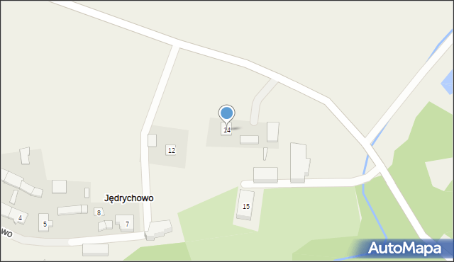 Jędrychowo, Jędrychowo, 14, mapa Jędrychowo