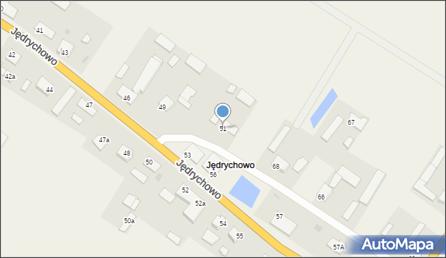 Jędrychowo, Jędrychowo, 51, mapa Jędrychowo