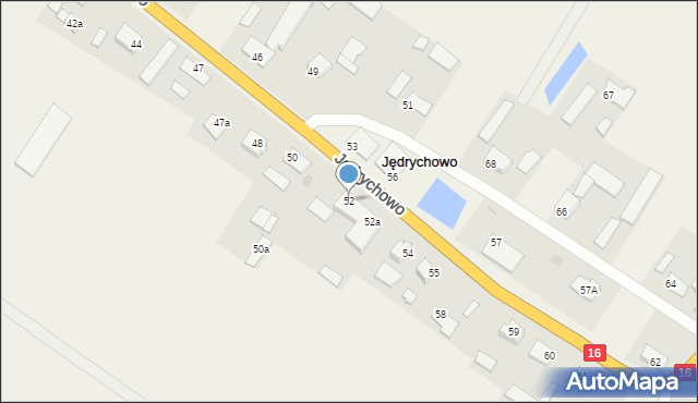 Jędrychowo, Jędrychowo, 52, mapa Jędrychowo