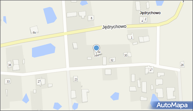 Jędrychowo, Jędrychowo, 34A, mapa Jędrychowo