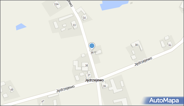 Jędrzejewo, Jędrzejewo, 35, mapa Jędrzejewo