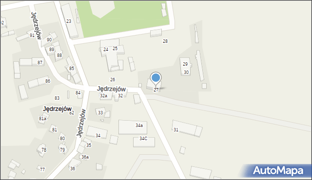 Jędrzejów, Jędrzejów, 27, mapa Jędrzejów