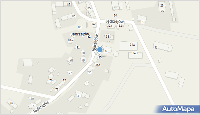 Jędrzejów, Jędrzejów, 35, mapa Jędrzejów