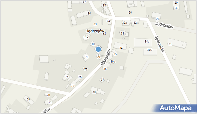 Jędrzejów, Jędrzejów, 79, mapa Jędrzejów