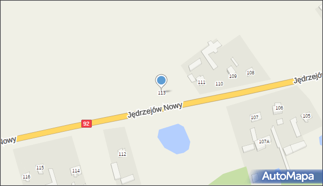 Jędrzejów Nowy, Jędrzejów Nowy, 113, mapa Jędrzejów Nowy