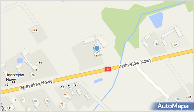 Jędrzejów Nowy, Jędrzejów Nowy, 69, mapa Jędrzejów Nowy