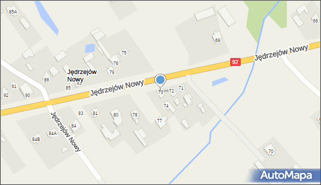Jędrzejów Nowy, Jędrzejów Nowy, 73, mapa Jędrzejów Nowy