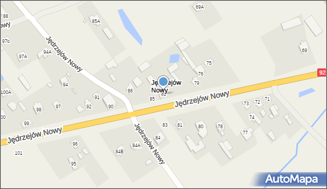 Jędrzejów Nowy, Jędrzejów Nowy, 82, mapa Jędrzejów Nowy