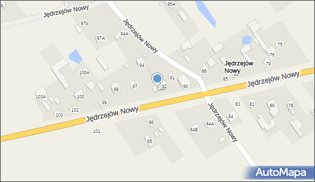 Jędrzejów Nowy, Jędrzejów Nowy, 93, mapa Jędrzejów Nowy