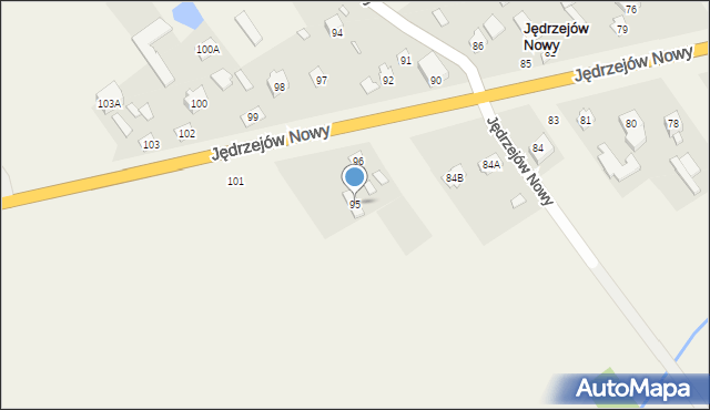 Jędrzejów Nowy, Jędrzejów Nowy, 95, mapa Jędrzejów Nowy