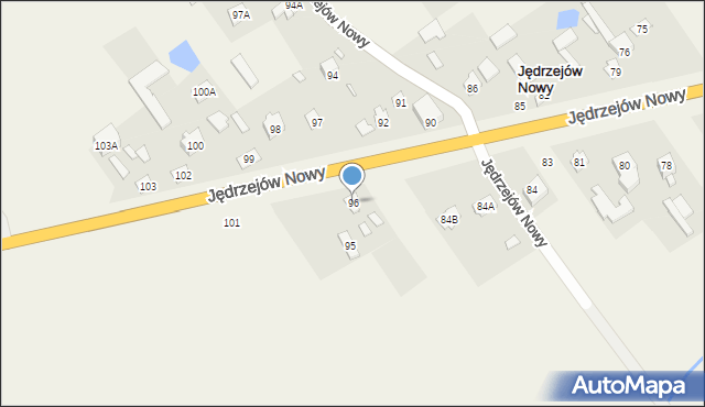 Jędrzejów Nowy, Jędrzejów Nowy, 96, mapa Jędrzejów Nowy