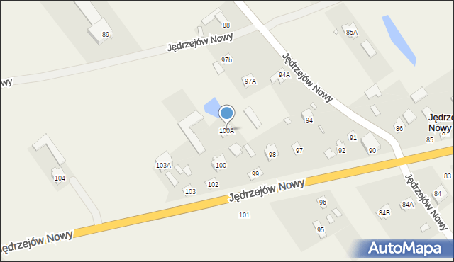 Jędrzejów Nowy, Jędrzejów Nowy, 99a, mapa Jędrzejów Nowy