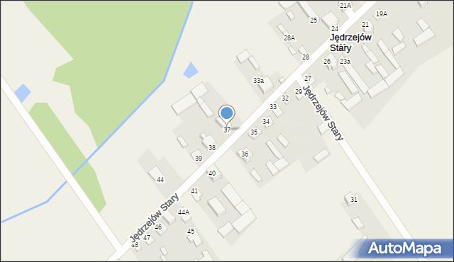 Jędrzejów Stary, Jędrzejów Stary, 37, mapa Jędrzejów Stary