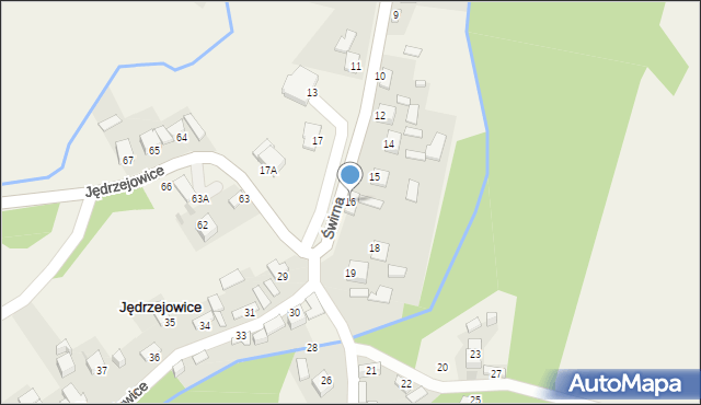 Jędrzejowice, Jędrzejowice, 16, mapa Jędrzejowice