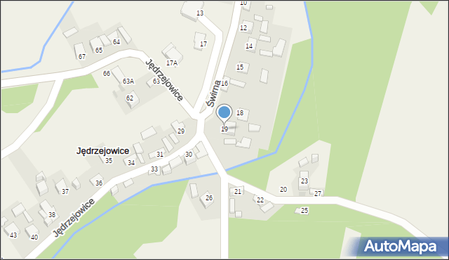 Jędrzejowice, Jędrzejowice, 19, mapa Jędrzejowice