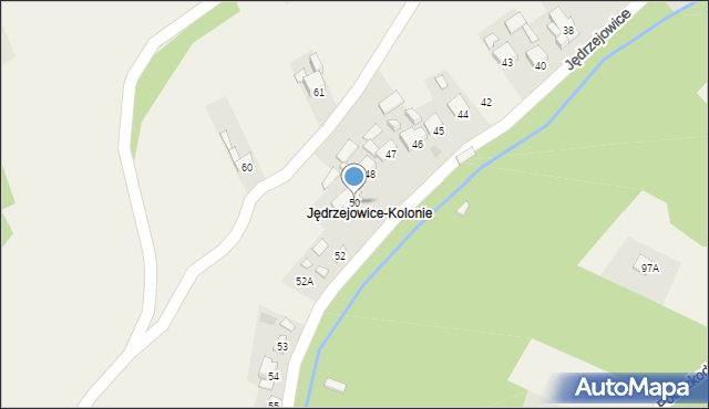 Jędrzejowice, Jędrzejowice, 50, mapa Jędrzejowice