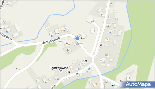 Jędrzejowice, Jędrzejowice, 63, mapa Jędrzejowice