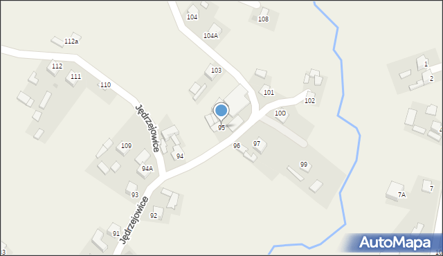 Jędrzejowice, Jędrzejowice, 95, mapa Jędrzejowice