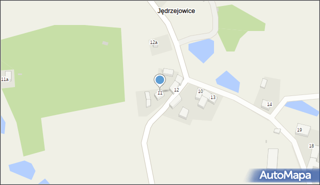 Jędrzejowice, Jędrzejowice, 11, mapa Jędrzejowice