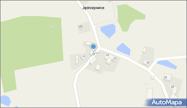 Jędrzejowice, Jędrzejowice, 12, mapa Jędrzejowice