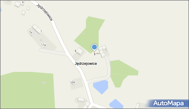 Jędrzejowice, Jędrzejowice, 9, mapa Jędrzejowice