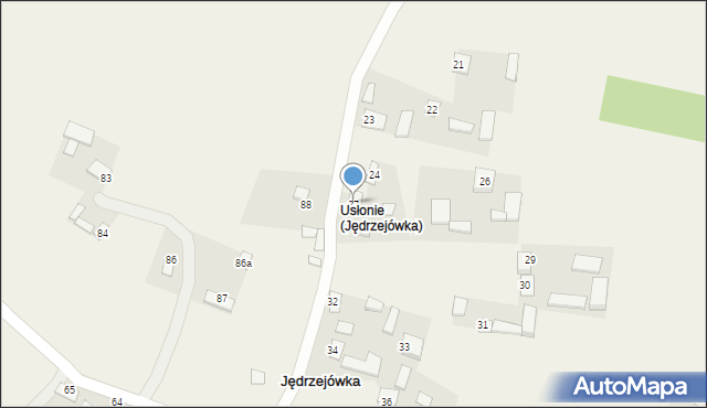 Jędrzejówka, Jędrzejówka, 27, mapa Jędrzejówka