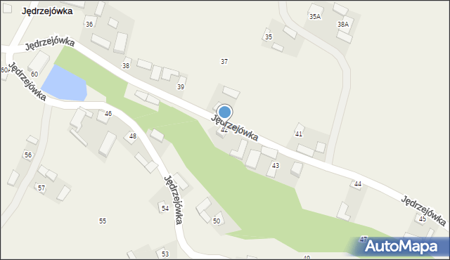 Jędrzejówka, Jędrzejówka, 42, mapa Jędrzejówka