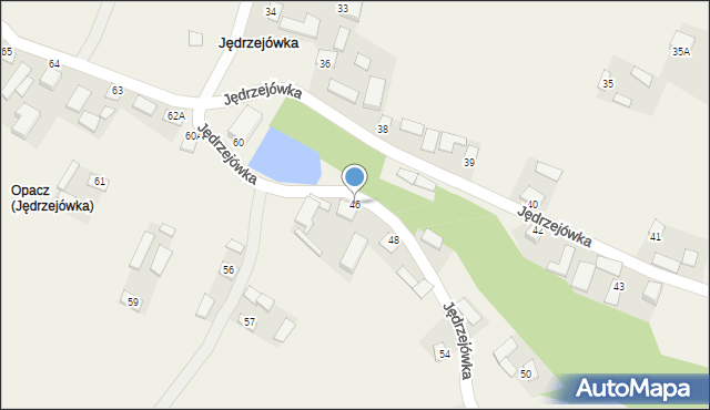 Jędrzejówka, Jędrzejówka, 46, mapa Jędrzejówka