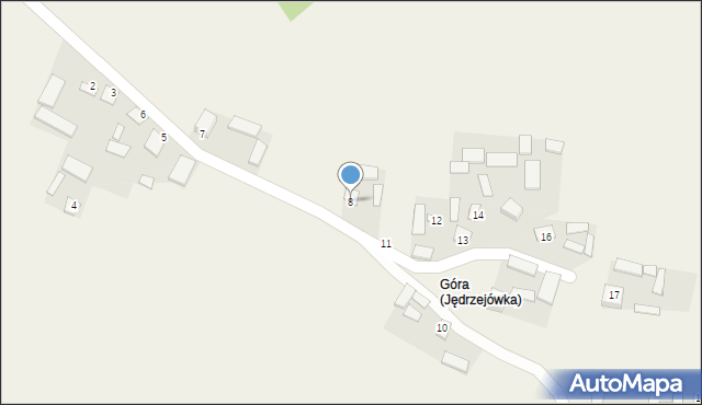 Jędrzejówka, Jędrzejówka, 8, mapa Jędrzejówka