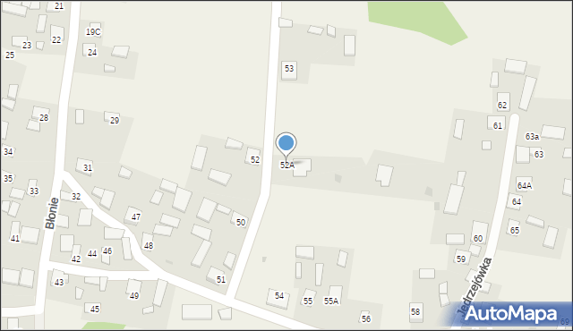 Jędrzejówka, Jędrzejówka, 52A, mapa Jędrzejówka