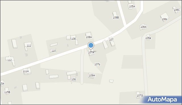 Jędrzychów, Jędrzychów, 107A, mapa Jędrzychów