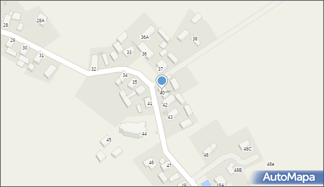 Jędrzychów, Jędrzychów, 40, mapa Jędrzychów