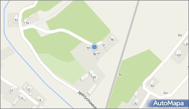 Jędrzychowice, Jędrzychowice, 56, mapa Jędrzychowice