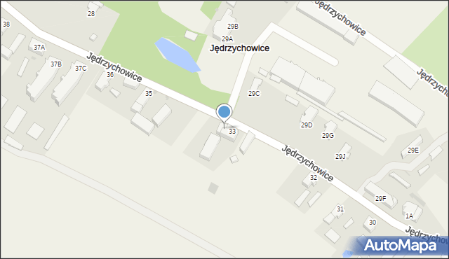 Jędrzychowice, Jędrzychowice, 34, mapa Jędrzychowice