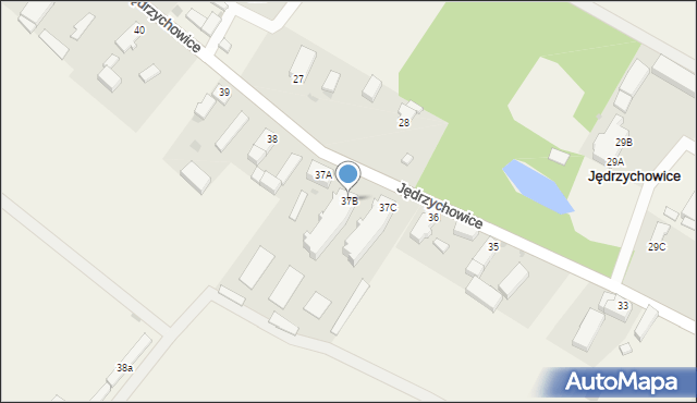 Jędrzychowice, Jędrzychowice, 37B, mapa Jędrzychowice