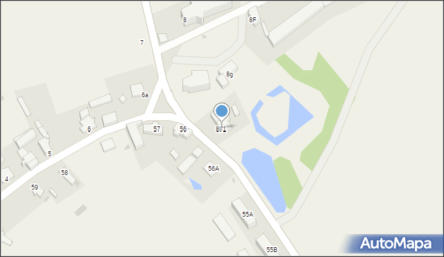Jędrzychowice, Jędrzychowice, 8I/1, mapa Jędrzychowice