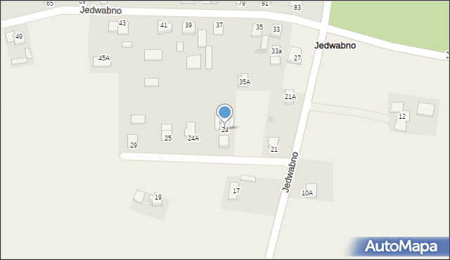 Jedwabno, Jedwabno, 24, mapa Jedwabno