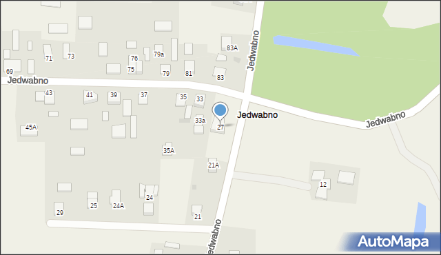 Jedwabno, Jedwabno, 27, mapa Jedwabno