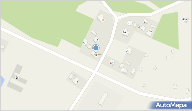 Jedwabno, Jedwabno, 3A, mapa Jedwabno