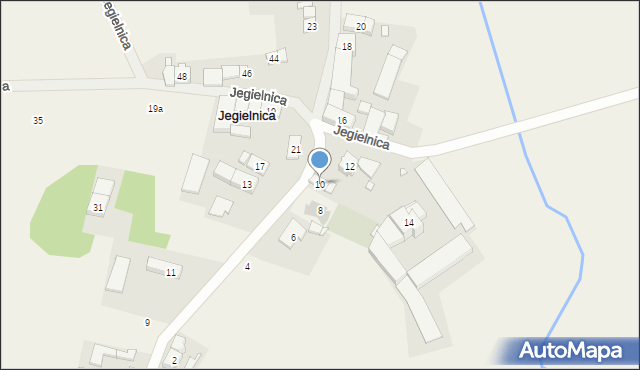 Jegielnica, Jegielnica, 10, mapa Jegielnica