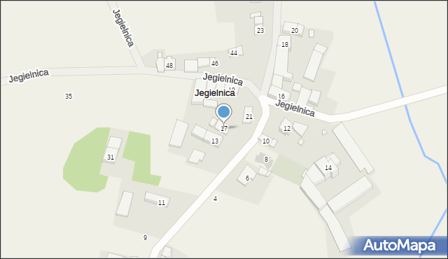 Jegielnica, Jegielnica, 17, mapa Jegielnica